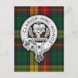 Clan Buchanan Crest & Tartan Postcard