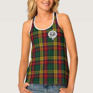 Clan Buchanan Crest & Tartan Tank Top
