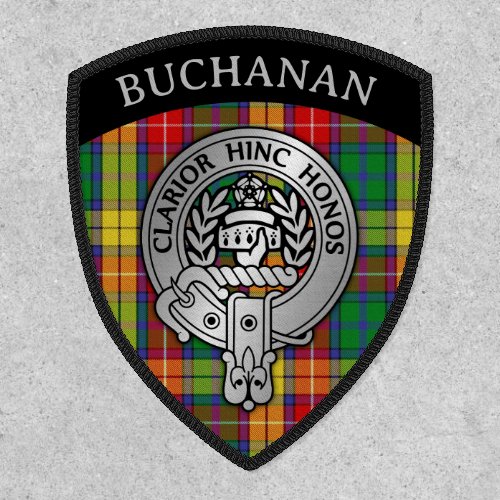 Clan Buchanan EDIT Crest  Tartan Patch