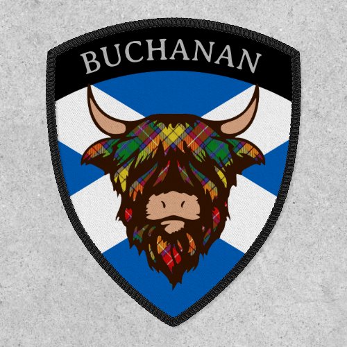 Clan Buchanan EDIT Tartan Coo Patch