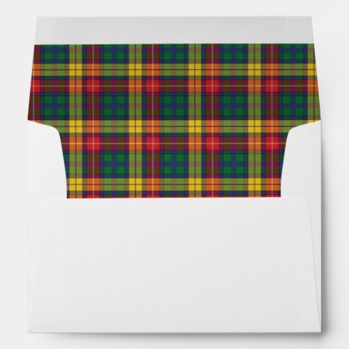 Clan Buchanan Plaid Tartan Pattern Envelope