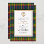 Clan Buchanan Plaid Thistle Wedding Invitation (Front/Back)