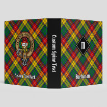 Clan Buchanan Tartan 3 Ring Binder