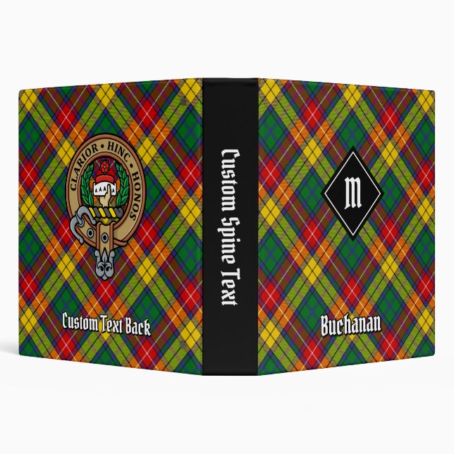 Clan Buchanan Tartan 3 Ring Binder (Background)