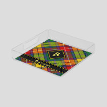 Clan Buchanan Tartan Acrylic Tray