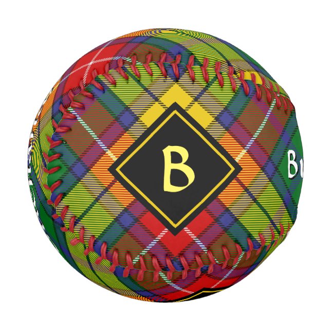 Clan Buchanan Tartan Baseball (Front Left)