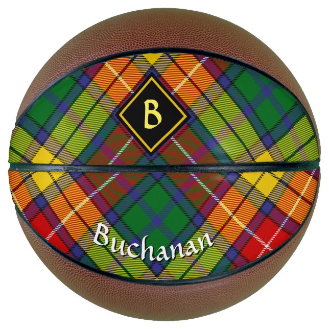 Clan Buchanan Tartan Basketball (Front)