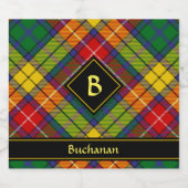 Clan Buchanan Tartan Beer Bottle Label (Single Label)