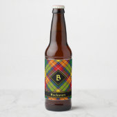 Clan Buchanan Tartan Beer Bottle Label (Front)