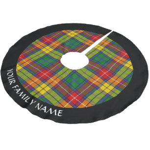 Clan Buchanan Tartan Brushed Polyester Tree Skirt