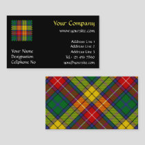 Clan Buchanan Tartan Business Card