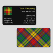 Clan Buchanan Tartan Business Card