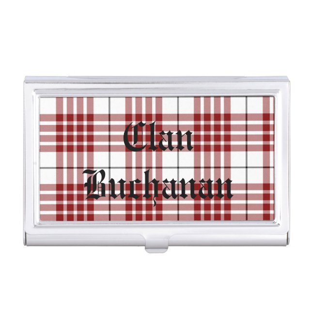 Clan Buchanan Tartan Business Card Holder (Front)