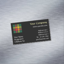 Clan Buchanan Tartan Business Card Magnet