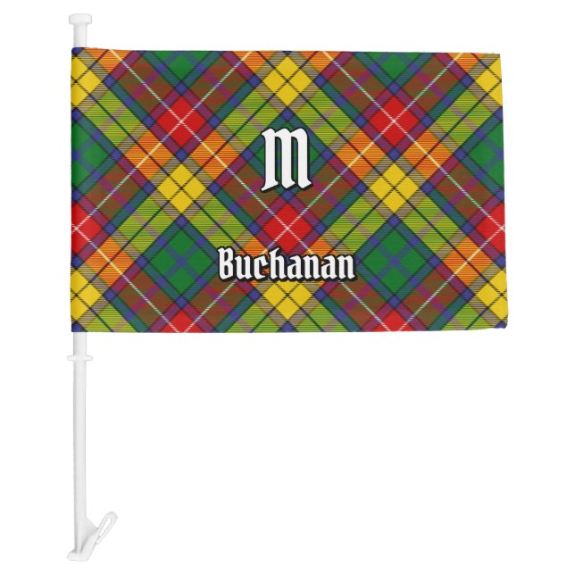 Clan Buchanan Tartan Car Flag (Front)