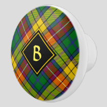 Clan Buchanan Tartan Ceramic Knob