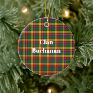 Clan Buchanan Tartan Ceramic Ornament