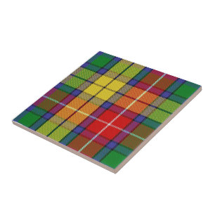 Clan Buchanan Tartan  Ceramic Tile