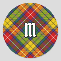 Clan Buchanan Tartan Classic Round Sticker