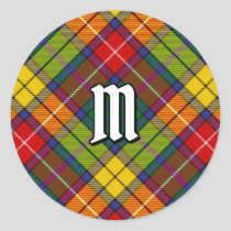 Clan Buchanan Tartan Classic Round Sticker