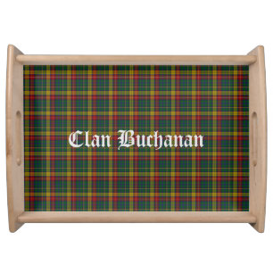 Clan Buchanan Tartan Customizable Serving Tray