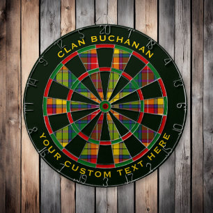 Clan Buchanan Tartan Dart Board
