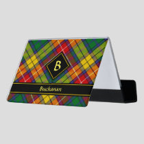 Clan Buchanan Tartan Desk Business Card Holder