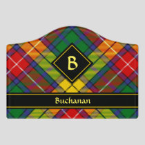 Clan Buchanan Tartan Door Sign