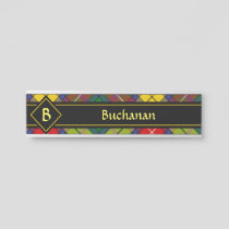 Clan Buchanan Tartan Door Sign