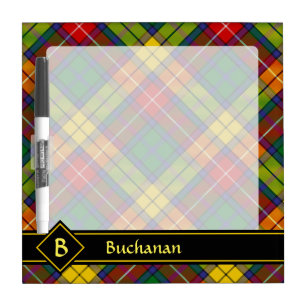 Clan Buchanan Tartan Dry Erase Board