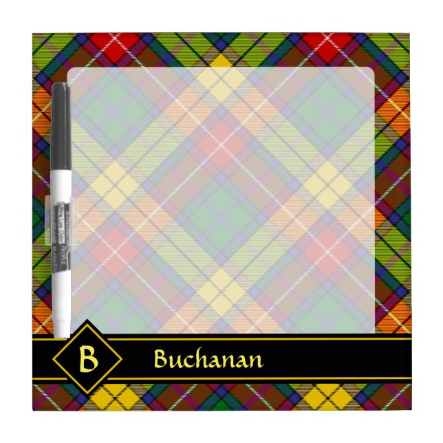 Clan Buchanan Tartan Dry Erase Board (Front)