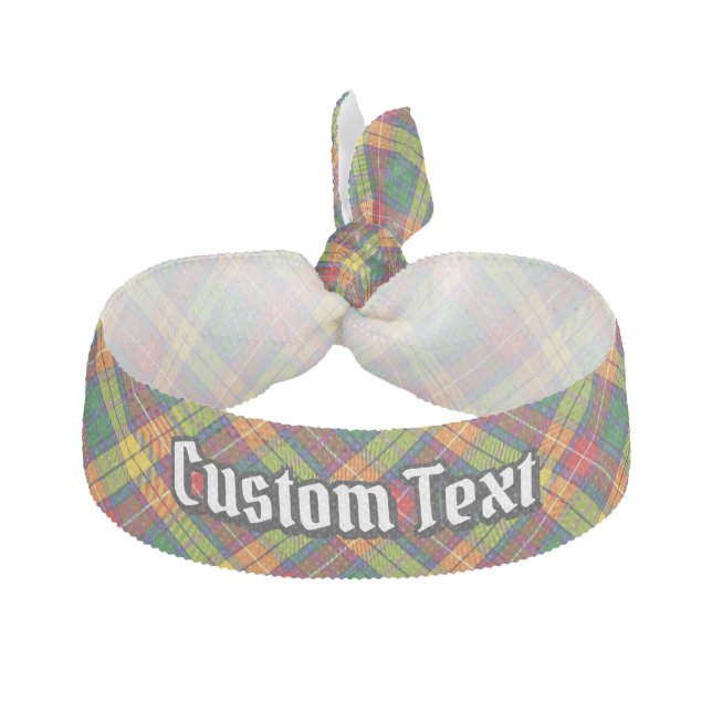 Clan Buchanan Tartan Elastic Hair Tie (Front)