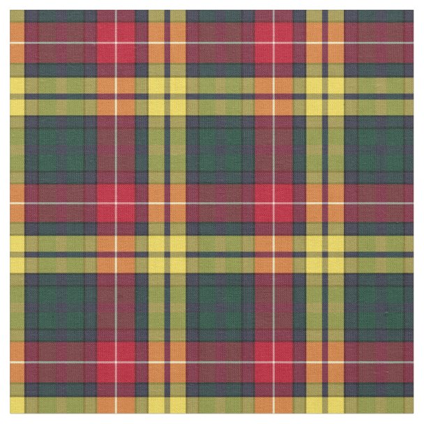 Clan Buchanan Dress Tartan Fabric | Zazzle