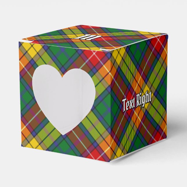 Clan Buchanan Tartan Favor Boxes (Front Side)