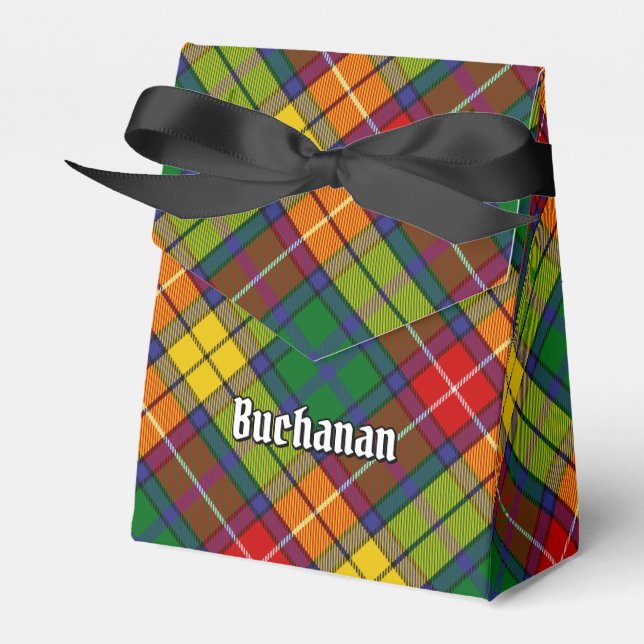 Clan Buchanan Tartan Favor Boxes (Front Side)