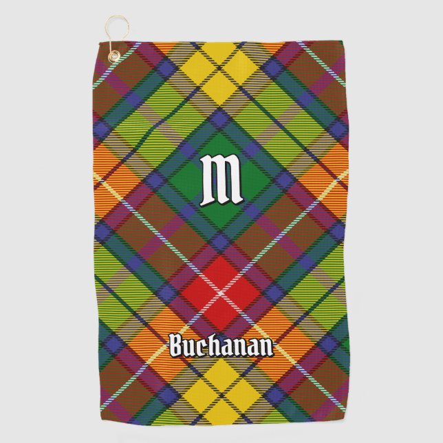 Clan Buchanan Tartan Golf Towel (Front)