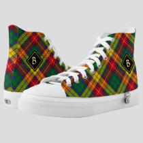 Clan Buchanan Tartan High-Top Sneakers
