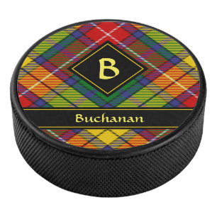 Clan Buchanan Tartan Hockey Puck