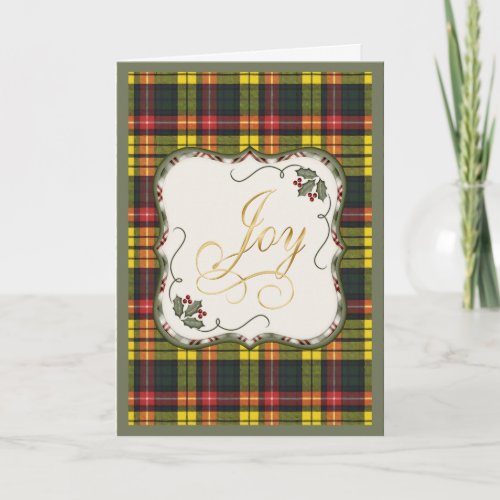 Clan Buchanan Tartan Holiday Card