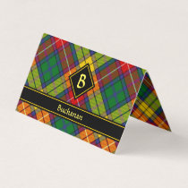 Clan Buchanan Tartan Horizontal Folded Business Card