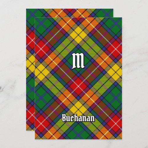 Clan Buchanan Tartan Invitation