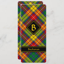 Clan Buchanan Tartan Invitation