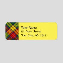 Clan Buchanan Tartan Label