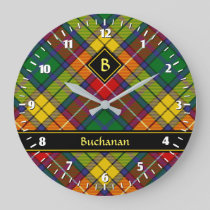 Clan Buchanan Tartan Large Clock