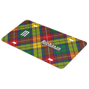 Clan Buchanan Tartan License Plate