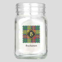 Clan Buchanan Tartan Mason Jar