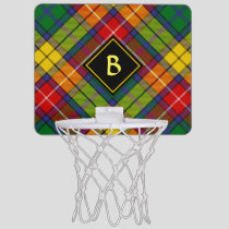 Clan Buchanan Tartan Mini Basketball Hoop