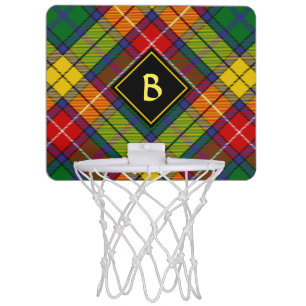 Clan Buchanan Tartan Mini Basketball Hoop