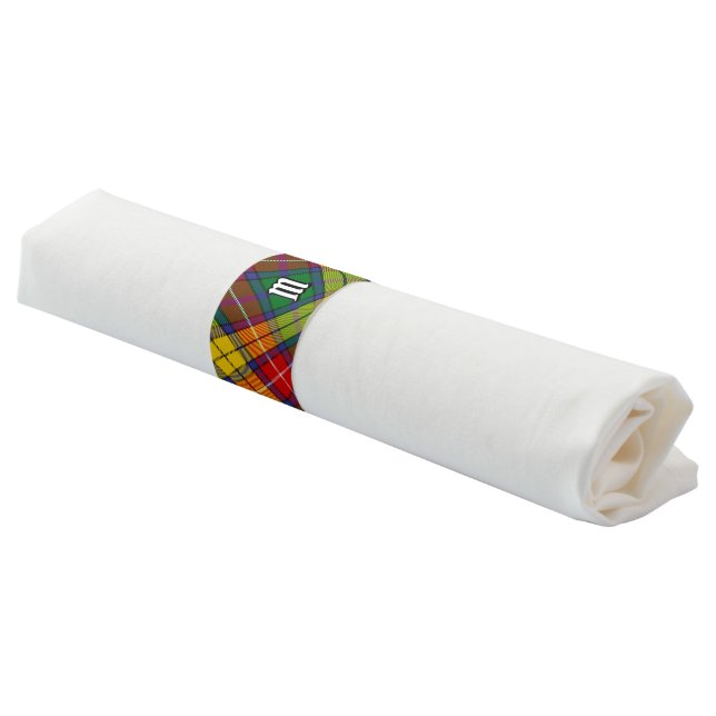 Clan Buchanan Tartan Napkin Bands (Angled)