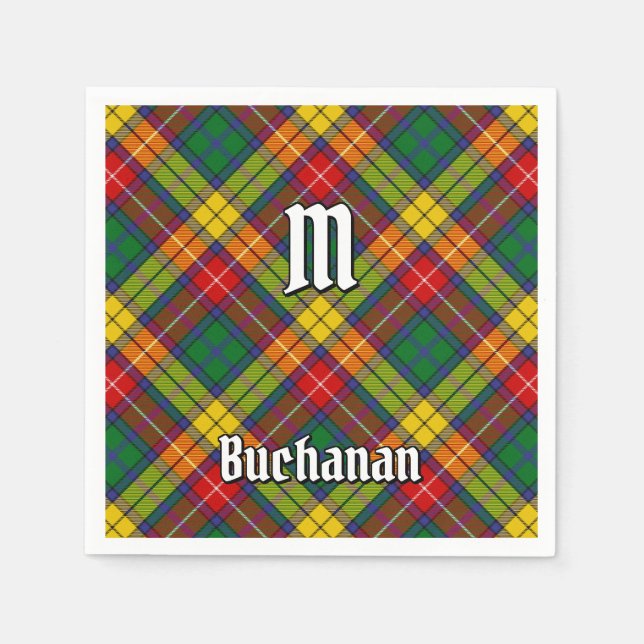 Clan Buchanan Tartan Napkins (Front)